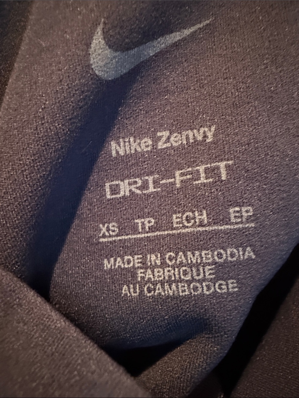 Nike Zenvy Gentle Support High-Waisted 7/8 Leggings Navy Blue XS Athleisure - Picture 2 of 9